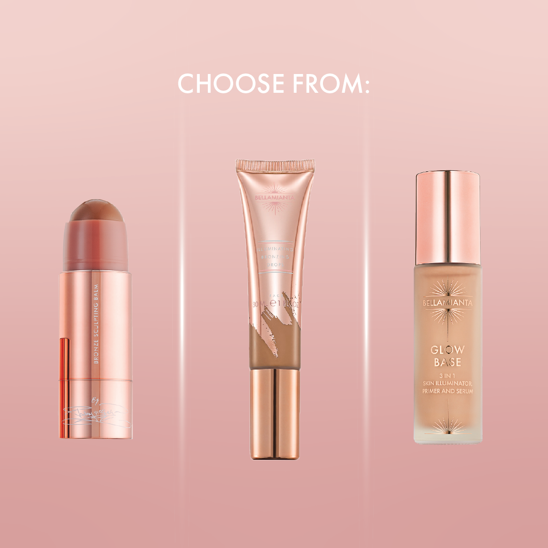 Bronzing Drops, Sculpting Balm or Glow Base