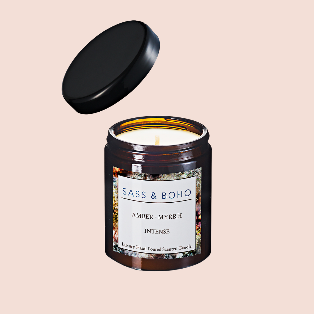 Sass &amp; Boho Amber &amp; Myrrh Intense Luxury Apothecary Candle