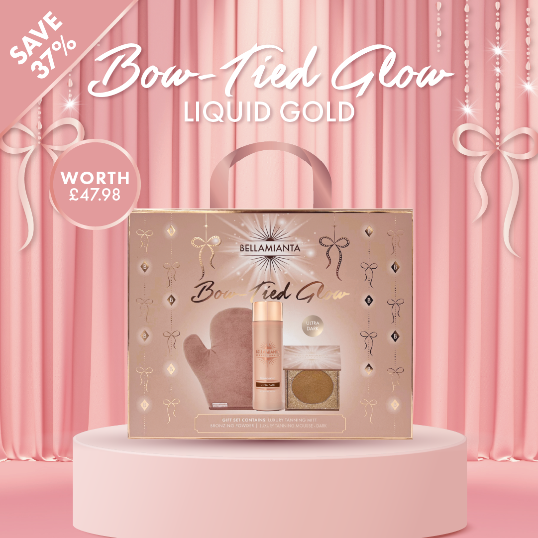 Bow Tied Glow Liquid Gold Tanning Gift Set