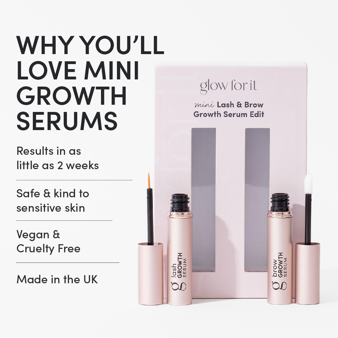 Glow For It Mini Lash + Brow Growth Serum Set