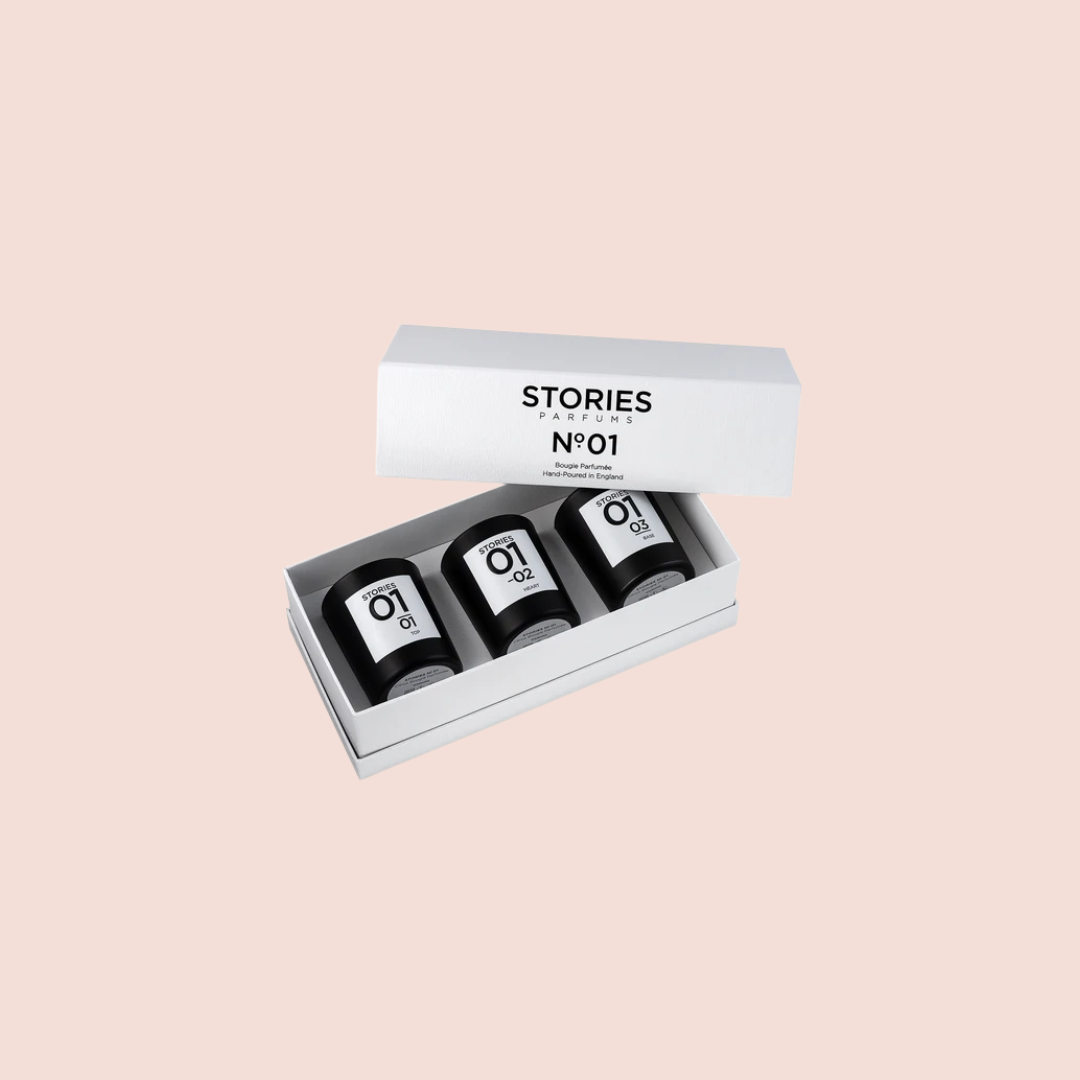 STORIES Nº.01 Perfumed Candle Trio