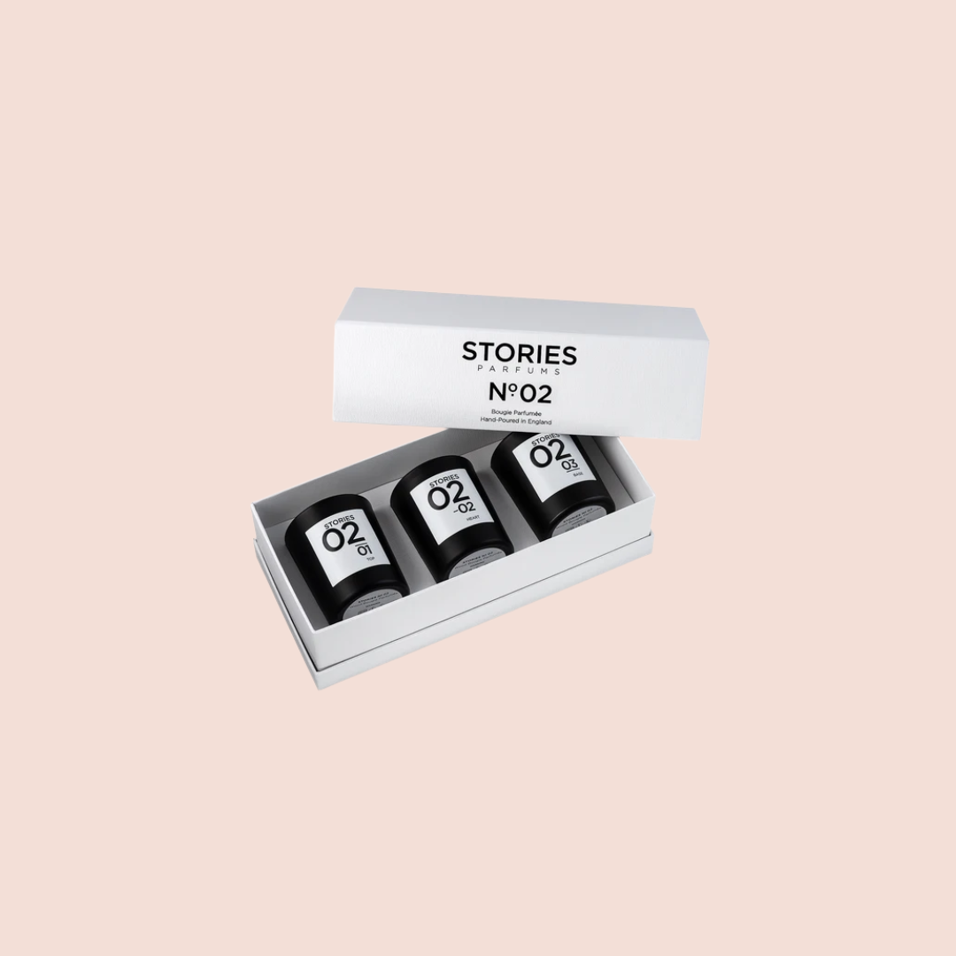 STORIES Nº.02 Perfumed Candle Trio