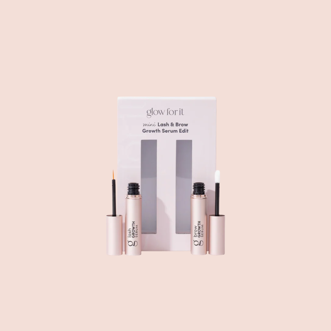 Glow For It Mini Lash + Brow Growth Serum Set