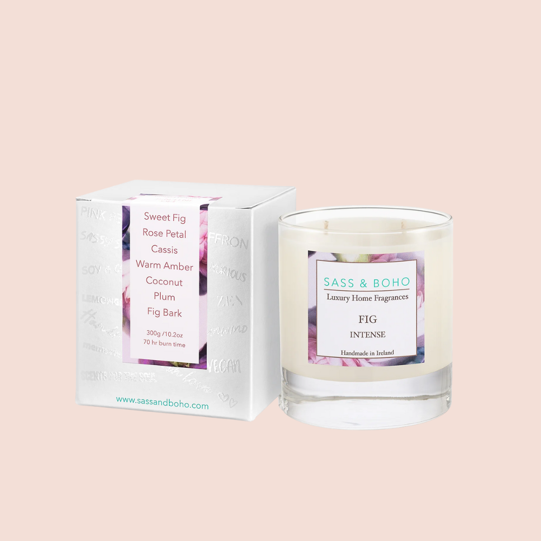 Sass &amp; Boho Fig Intense Luxury Double Wick Candle