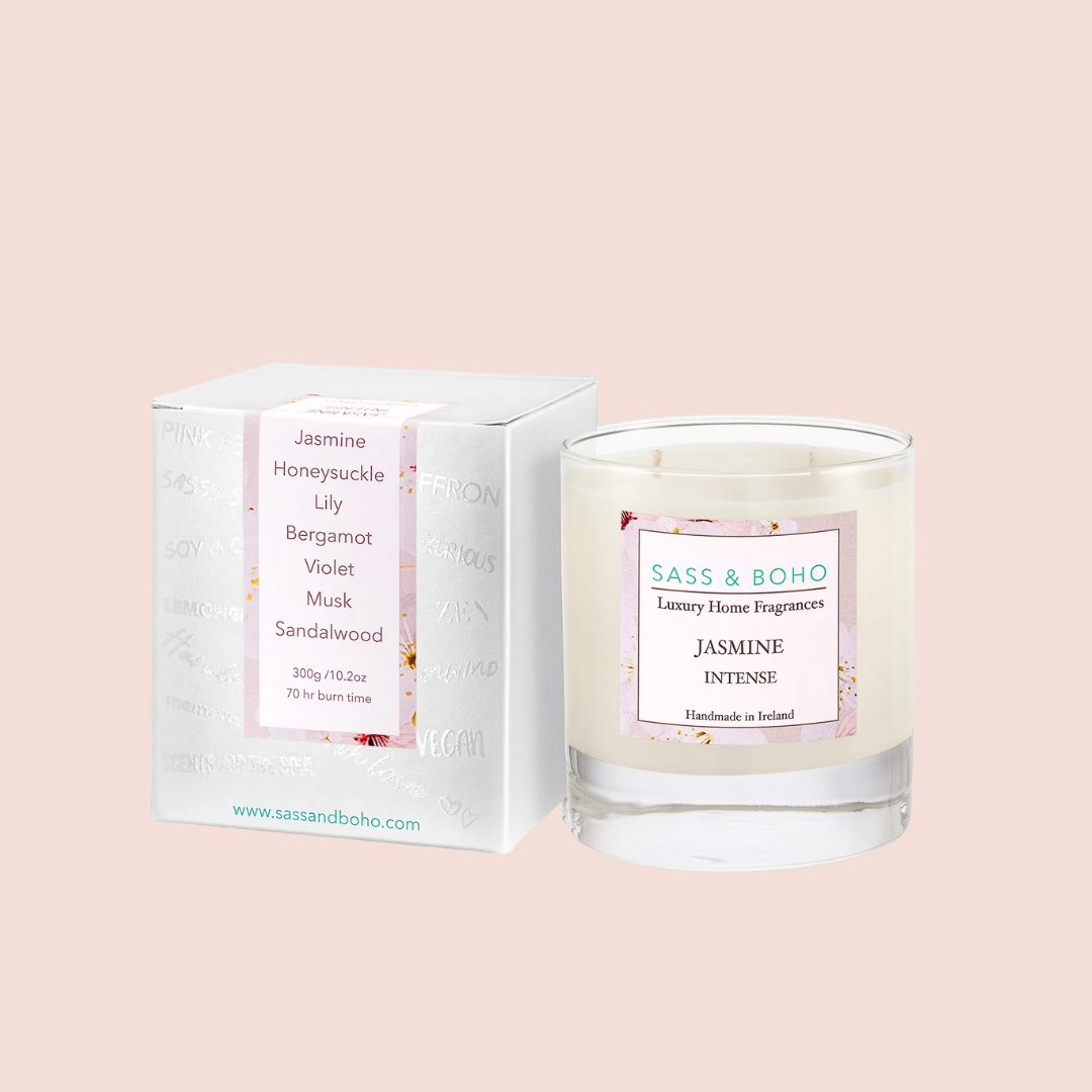 Sass &amp; Boho Jasmine Intense Luxury Double Wick Candle