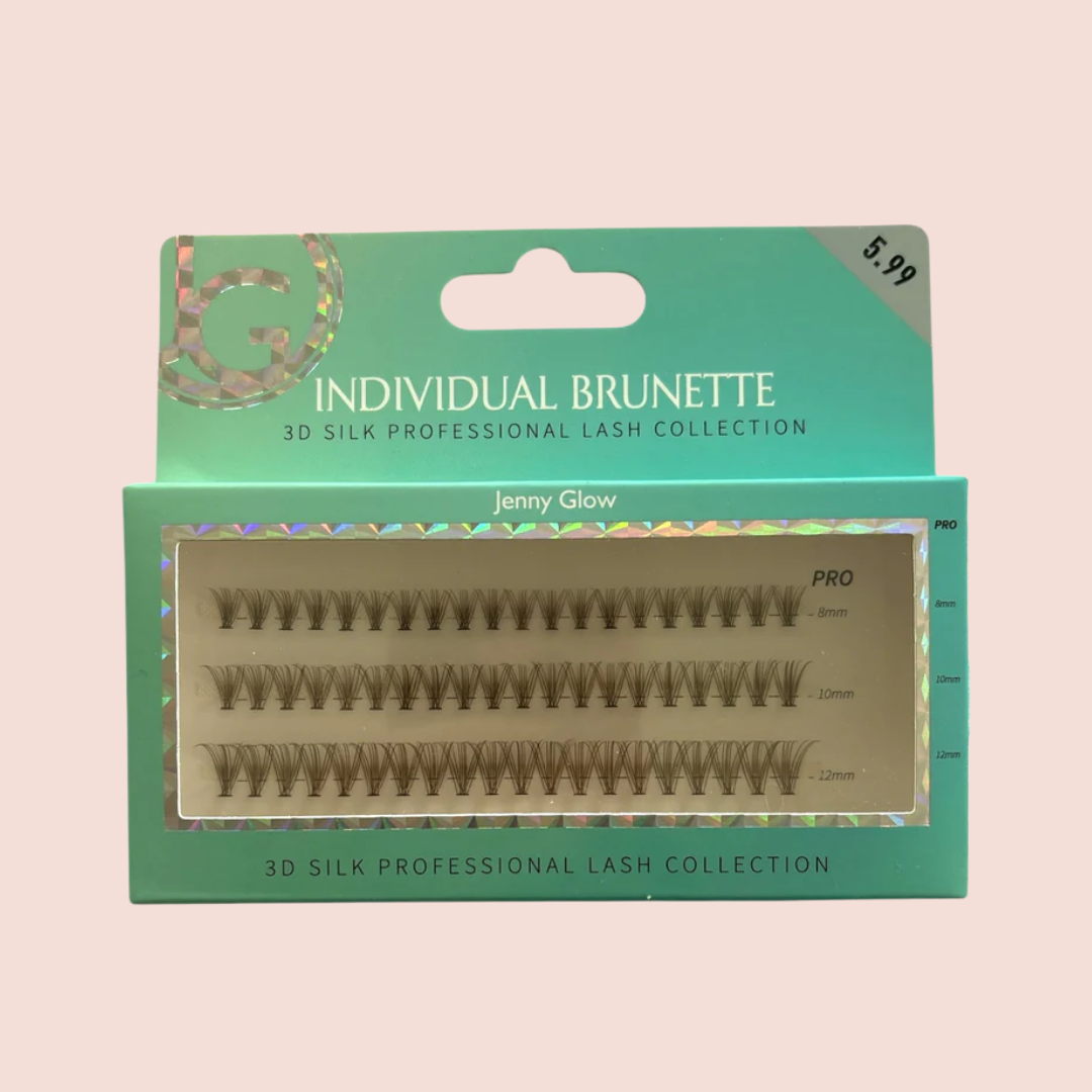 Jenny Glow The Brunette Collection – Individual Brown Lashes