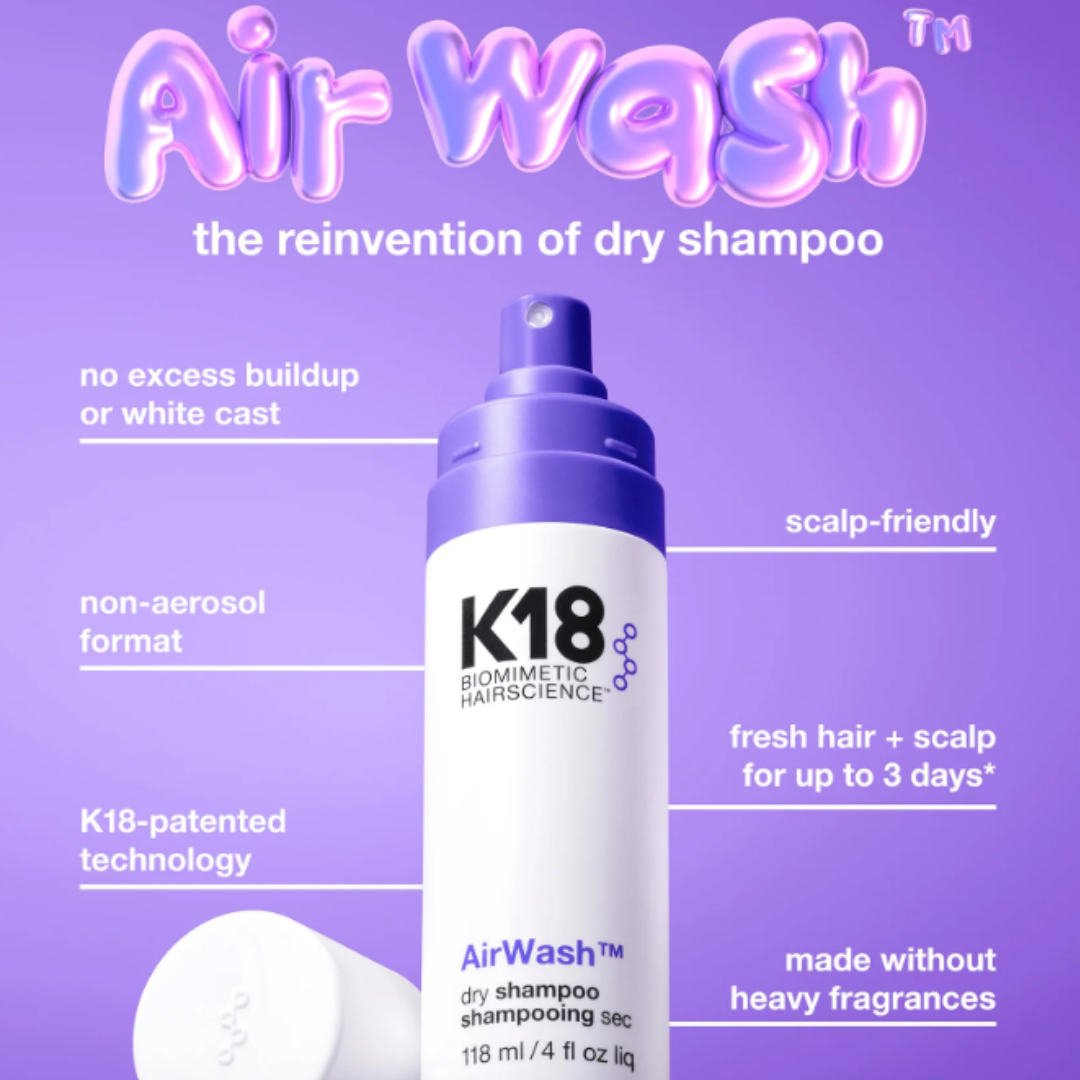 K18 AirWash Dry Shampoo 118ml